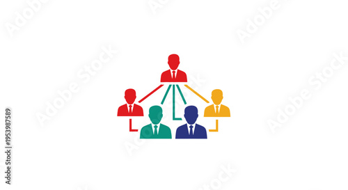 A group of people connected in a network.