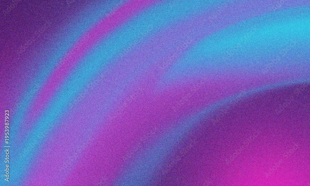 Fototapeta premium Purple blue grainy background with curved lines , abstract website header, poster, wallpaper, banner, backdrop, noise texture effect, copy space 