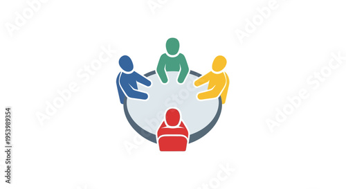 Diverse people holding hands in circle.