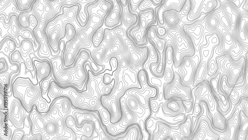 Abstract topographic map contour, white background and black wave lines pattern texture. geographic contour map grid backdrop paper texture. terrain path isolated on a background.	