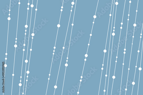 Dark blue rain background with falling raindrops, abstract rainy weather pattern