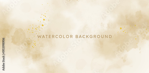 Abstract watercolor art background template. brown watercolor backdrop empty space for text, banner, presentation or product display graphic design