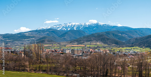 View of the snowy mountains