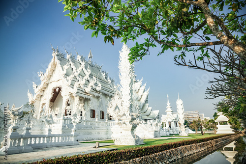 wat Rong Khun The famous White Temple in Chiang Rai, Thailand