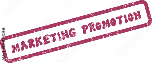 Vibrant Marketing Promotion Campaign Rubber Stamp for Advertising and Sales