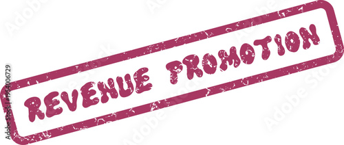 Revenue Promotion Rubber Stamp Icon for Increasing Sales and Business Profitability