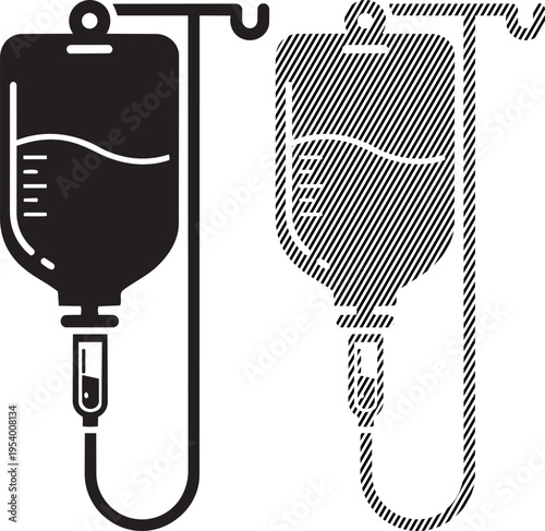 Comparison of intravenous fluid bags with different designs for medical infusion