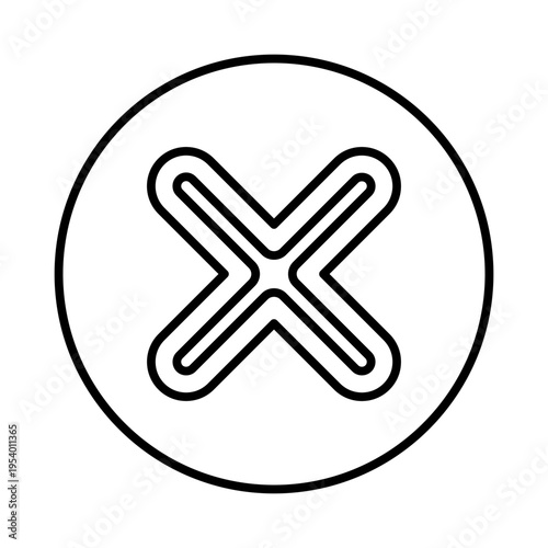 Cross mark icon