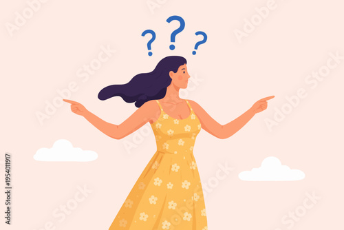 Woman Thinking About Choices