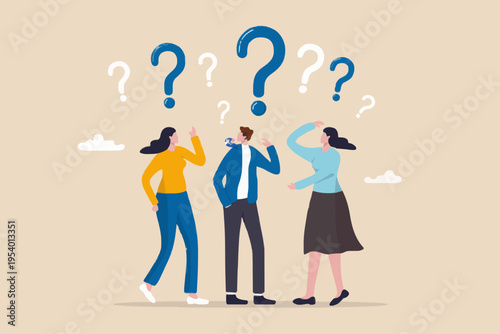 People with question marks