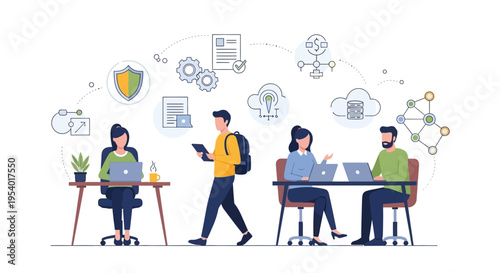 Digital Business Workflow: Team Collaboration, Cloud Computing, Data Management & Security