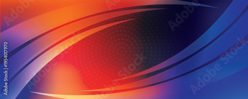 Abstract Orange Fluid Banner Template. Modern background design. gradient color. Dynamic Waves. Liquid shapes composition. Fit for banners