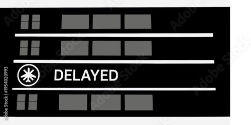 Digital Train Departure Board Station Icon