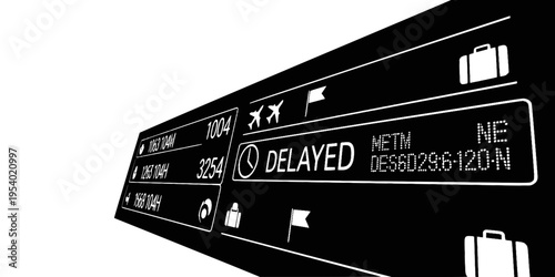 Digital Train Departure Board Station Icon