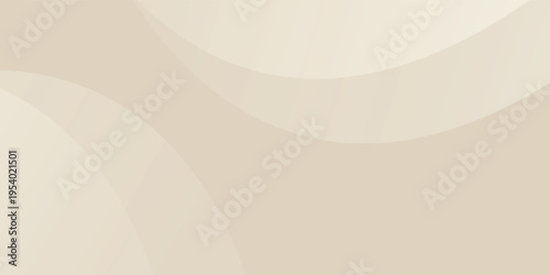Soft Beige Abstract Background with Smooth Curved Shapes