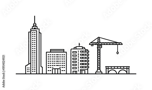 Urban city development and modern metropolitan growth representing architecture, business districts, and dynamic urban environments shaping contemporary lifestyles and economic