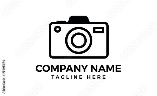 Camera outline logo design