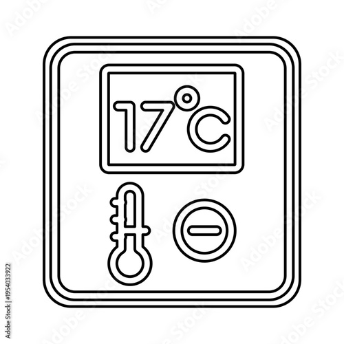 Digital thermometer icon