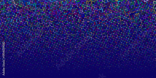 colorful randomus. Blue Tech Finance Fintech Background Abstract Pixel Pattern. Abstract Business Tech Science Vector Backdrop.