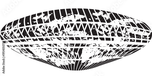 Tire tread marks, wheel textures, tire marks - car racing, motocross, drift, rally, off-road and others. Vector black isolated texture in grunge style with splashes.eps10