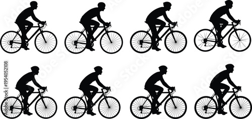 Black silhouettes of diverse botanical leaves and garden foliage branches isolated on white background for nature, organic, and environmental decor concept