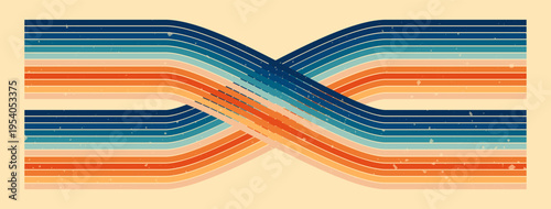 Rainbow stripe magic in warm and cool gradient.