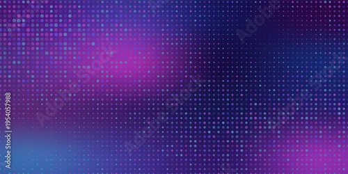 Purple abstract pixel texture bg video screen. Tv pattern background with square noise effect. Futuristic broadcast neon gradient banner for television. Modern vhs led static display element