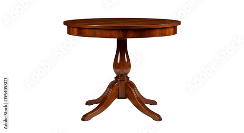 Antique victorian tripod side table with inlaid wood top