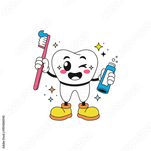 Clean and modern dental logo featuring  tooth icon, ideal for clinics, dental brands, and healthcare business.