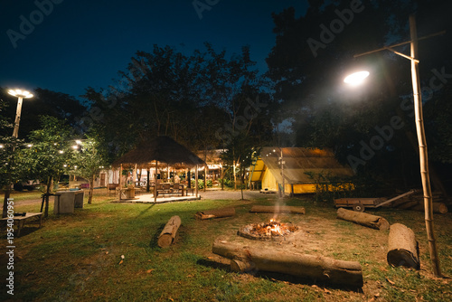 Glamping campsite with camp...