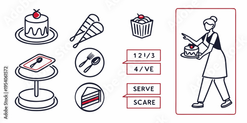 Dessert with serving utensils dessert serving utensils cake pastry fork spoon