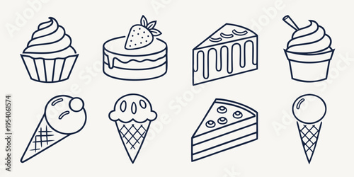 Desserts and sweets cupcakes cake ice cream