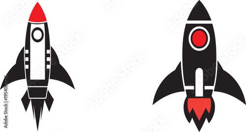 rocket icon vector
