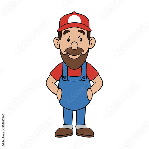 A skilled plumber in work clothes, holding a wrench, ready to fix pipes and taps, showcasing expertise, reliability, and hands-on problem-solving skills.
