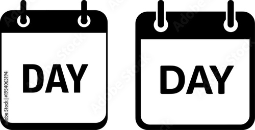 Two identical green calendar day cards on white background