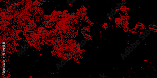 Particles Stars and galaxy outer space sky night universe black. Red color powder explosion isolated on black background. Trendy living coral color texture of a concrete wall with cracks and scratches