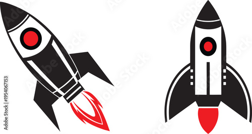 rocket icon vector
