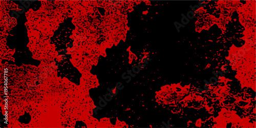Particles Stars and galaxy outer space sky night universe black. Red color powder explosion isolated on black background. Trendy living coral color texture of a concrete wall with cracks and scratches