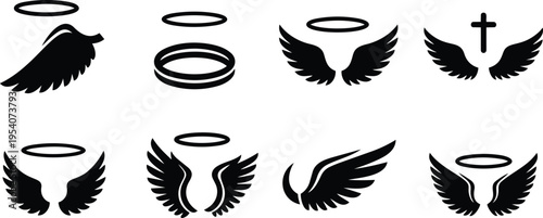 Angel Wings, Halos, and Religious Symbols