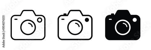 Camera icon set camera photo icon symbol, collection of photography and digital camera symbols for photo shooting media and visual content creation