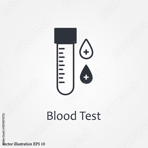 blood test icon symbol illustration vector eps10 logo template design pattern seamless bright minimal design flat design realistic style simple design modern design