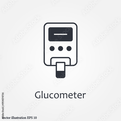 glucometer icon symbol illustration vector eps10 logo template design pattern seamless bright minimal design flat design realistic style simple design modern design