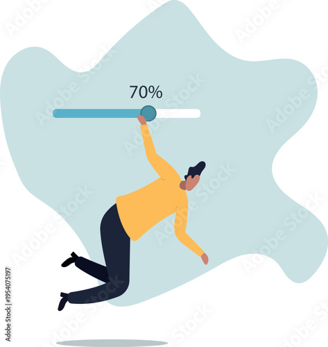 Working project progress, effort to finish work or achieve business success, accomplishment, ambition or career challenge,human life and situation.