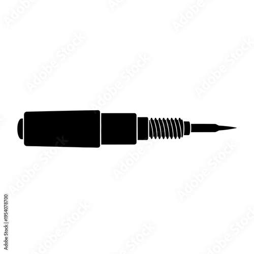 Black Silhouette of Watchband Sizing Pin Pusher Tool for Jewelers and Strap Fitting