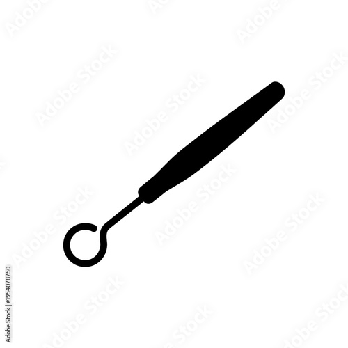 Black Silhouette of Clay Carver Loop Tool for Sculpting and Handcrafted Pottery Success