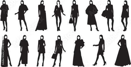 A collection of muscular male torsos depicted in a stark black and white design showcasing various poses silhouette high quality professional detailed modern elegant stylish clean