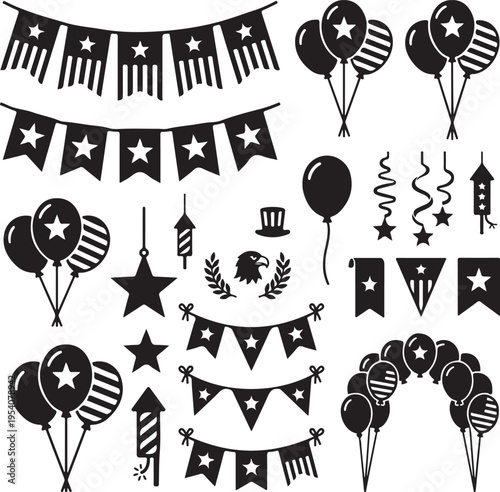 A collection of black circular and shield shaped emblems featuring prominent crosses presented as a silhouette high quality professional detailed modern elegant stylish clean crisp vibrant