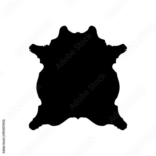 Full Leather Hide Silhouette for Tanned Animal Skins and Material Craft