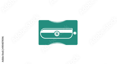 Green USB Flash Drive Icon Illustration.