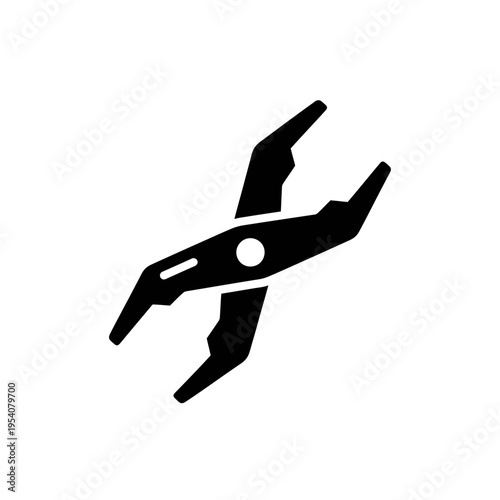 Silhouette of Adjustable Two Prong Watch Case Opener Wrench for Battery Replacement